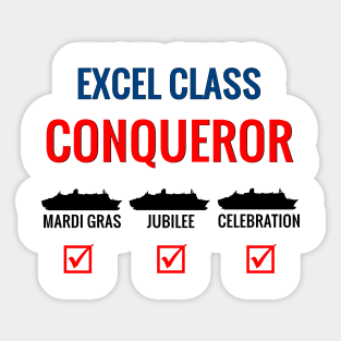 Excel Class CONQUEROR Sticker